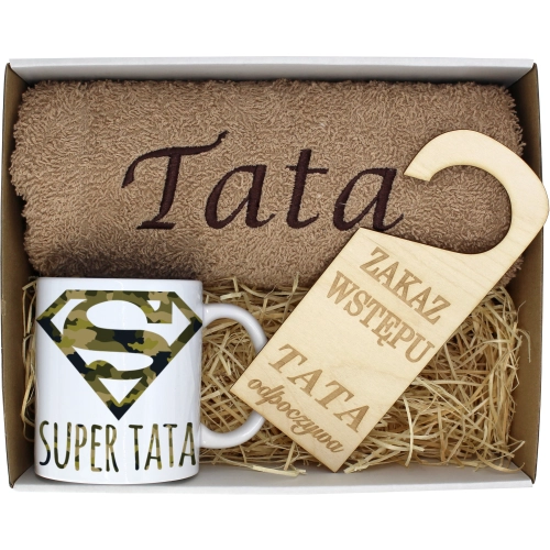 PREZENT DZIEŃ OJCA RĘCZNIK KUBEK TATA TATY OJCIEC