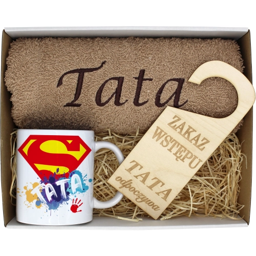 PREZENT DZIEŃ OJCA RĘCZNIK KUBEK TATA TATY OJCIEC