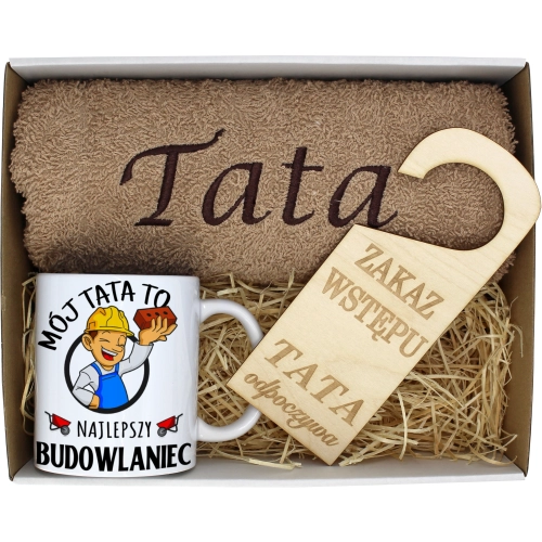 PREZENT DZIEŃ OJCA RĘCZNIK KUBEK TATA TATY OJCIEC