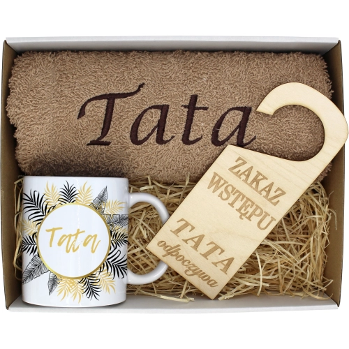 PREZENT DZIEŃ OJCA RĘCZNIK KUBEK TATA TATY OJCIEC