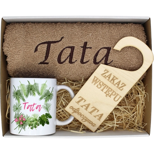 PREZENT DZIEŃ OJCA RĘCZNIK KUBEK TATA TATY OJCIEC