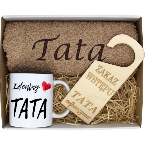 PREZENT DZIEŃ OJCA RĘCZNIK KUBEK TATA TATY OJCIEC