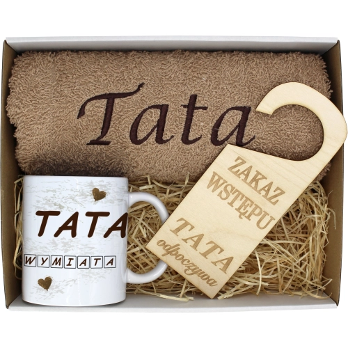 PREZENT DZIEŃ OJCA RĘCZNIK KUBEK TATA TATY OJCIEC