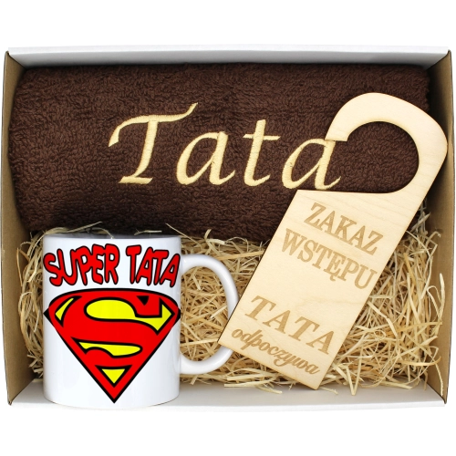 PREZENT DZIEŃ OJCA RĘCZNIK KUBEK TATA TATY OJCIEC