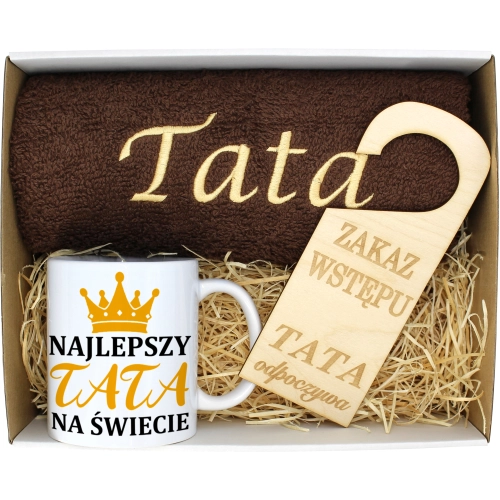 PREZENT DZIEŃ OJCA RĘCZNIK KUBEK TATA TATY OJCIEC