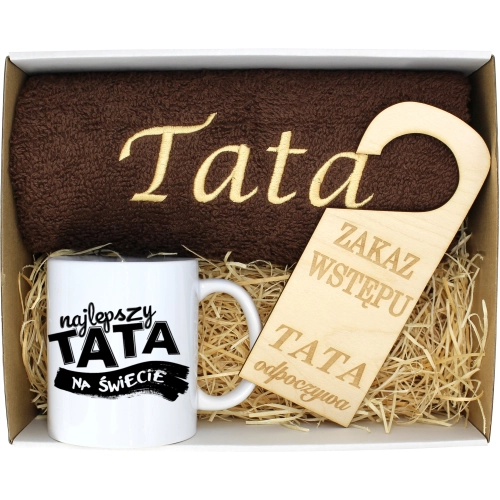 PREZENT DZIEŃ OJCA RĘCZNIK KUBEK TATA TATY OJCIEC