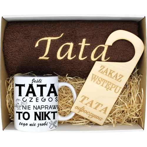 PREZENT DZIEŃ OJCA RĘCZNIK KUBEK TATA TATY OJCIEC