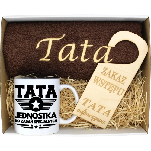 PREZENT DZIEŃ OJCA RĘCZNIK KUBEK TATA TATY OJCIEC