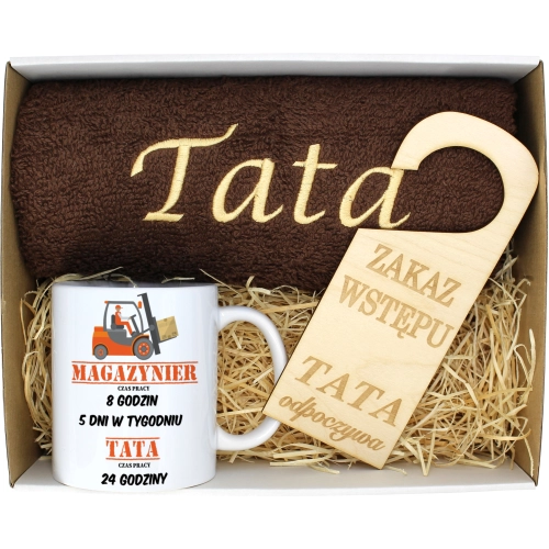PREZENT DZIEŃ OJCA RĘCZNIK KUBEK TATA TATY OJCIEC