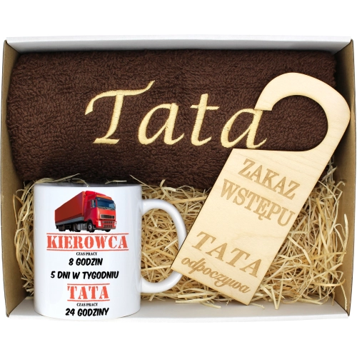 PREZENT DZIEŃ OJCA RĘCZNIK KUBEK TATA TATY OJCIEC