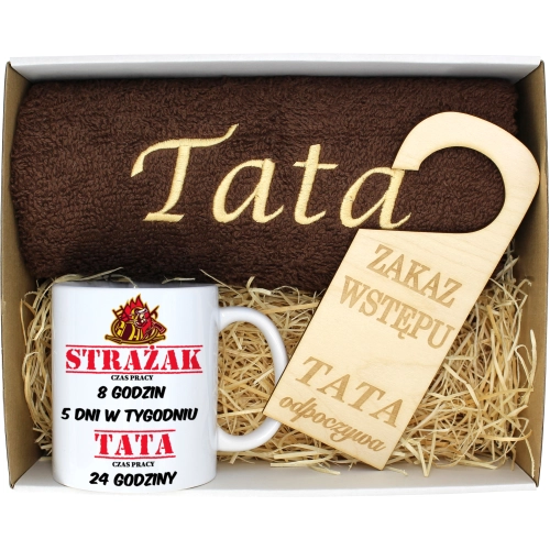 PREZENT DZIEŃ OJCA RĘCZNIK KUBEK TATA TATY OJCIEC