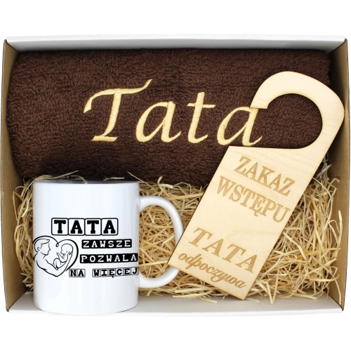 PREZENT DZIEŃ OJCA RĘCZNIK KUBEK TATA TATY OJCIEC