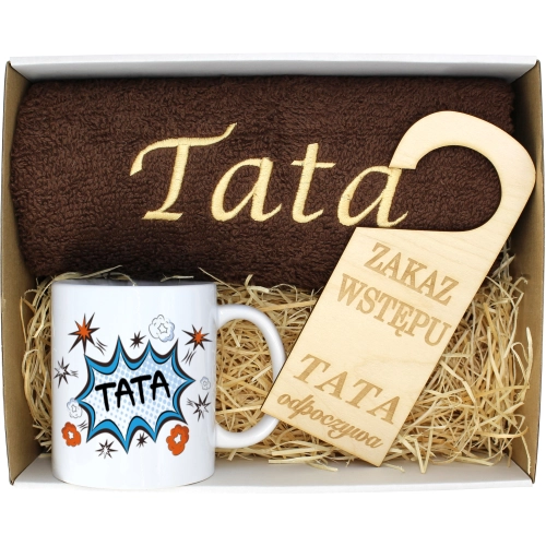 PREZENT DZIEŃ OJCA RĘCZNIK KUBEK TATA TATY OJCIEC