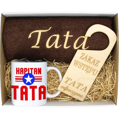 PREZENT DZIEŃ OJCA RĘCZNIK KUBEK TATA TATY OJCIEC