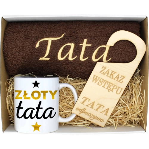 PREZENT DZIEŃ OJCA RĘCZNIK KUBEK TATA TATY OJCIEC