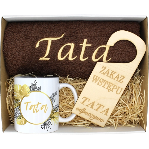 PREZENT DZIEŃ OJCA RĘCZNIK KUBEK TATA TATY OJCIEC