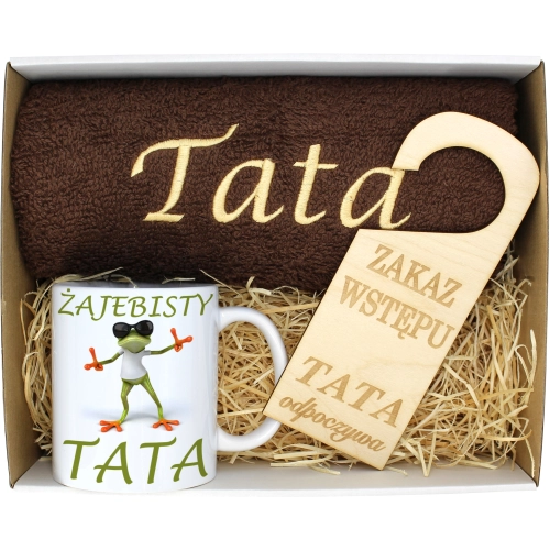 PREZENT DZIEŃ OJCA RĘCZNIK KUBEK TATA TATY OJCIEC