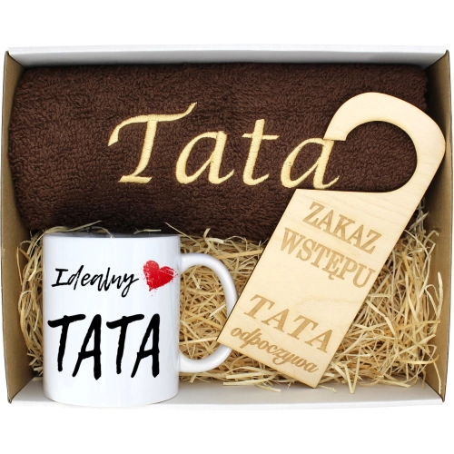 PREZENT DZIEŃ OJCA RĘCZNIK KUBEK TATA TATY OJCIEC
