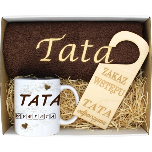 PREZENT DZIEŃ OJCA RĘCZNIK KUBEK TATA TATY OJCIEC