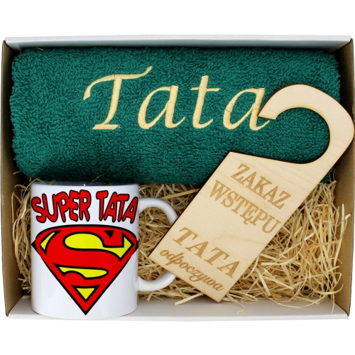 PREZENT DZIEŃ OJCA RĘCZNIK KUBEK TATA TATY OJCIEC