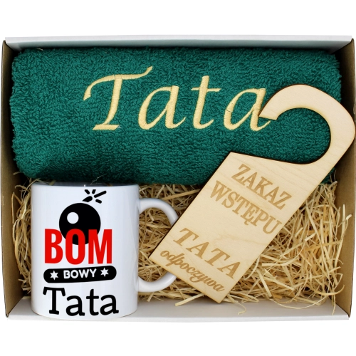 PREZENT DZIEŃ OJCA RĘCZNIK KUBEK TATA TATY OJCIEC