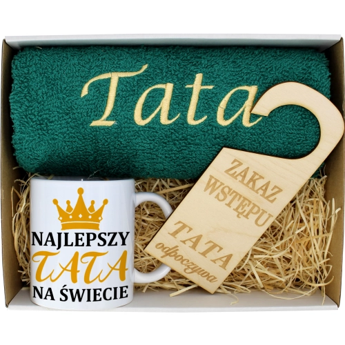 PREZENT DZIEŃ OJCA RĘCZNIK KUBEK TATA TATY OJCIEC