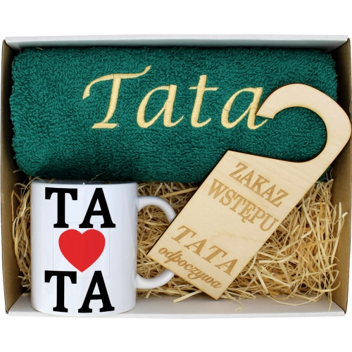 PREZENT DZIEŃ OJCA RĘCZNIK KUBEK TATA TATY OJCIEC