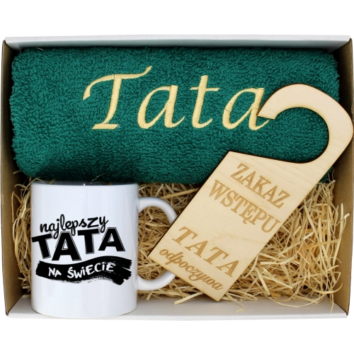 PREZENT DZIEŃ OJCA RĘCZNIK KUBEK TATA TATY OJCIEC