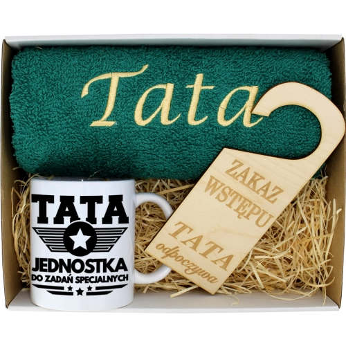 PREZENT DZIEŃ OJCA RĘCZNIK KUBEK TATA TATY OJCIEC