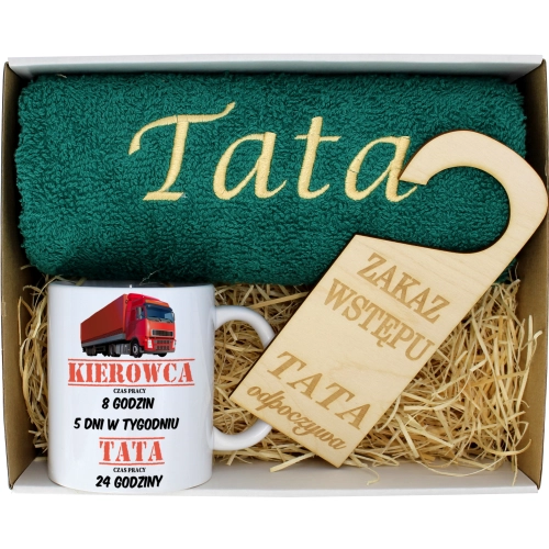 PREZENT DZIEŃ OJCA RĘCZNIK KUBEK TATA TATY OJCIEC