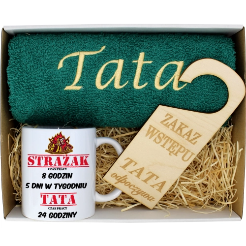 PREZENT DZIEŃ OJCA RĘCZNIK KUBEK TATA TATY OJCIEC