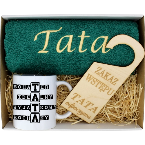 PREZENT DZIEŃ OJCA RĘCZNIK KUBEK TATA TATY OJCIEC