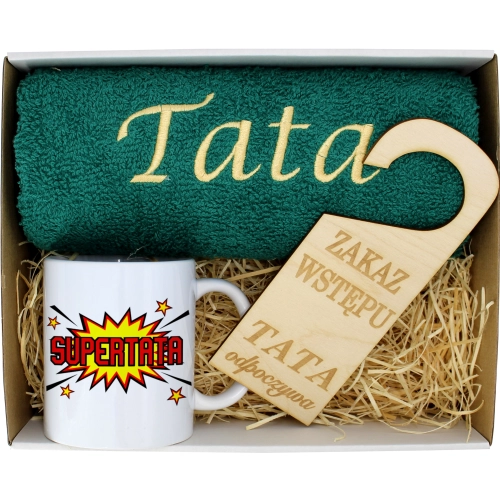 PREZENT DZIEŃ OJCA RĘCZNIK KUBEK TATA TATY OJCIEC