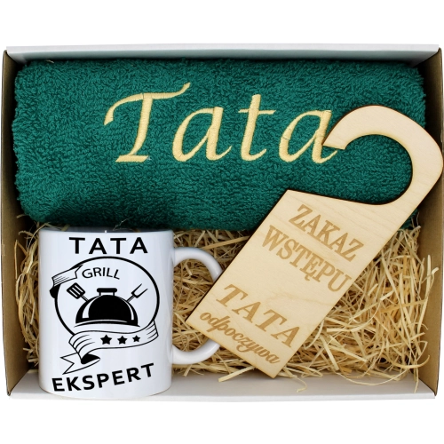 PREZENT DZIEŃ OJCA RĘCZNIK KUBEK TATA TATY OJCIEC