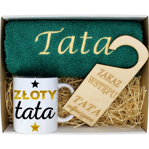 PREZENT DZIEŃ OJCA RĘCZNIK KUBEK TATA TATY OJCIEC