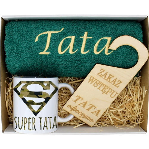 PREZENT DZIEŃ OJCA RĘCZNIK KUBEK TATA TATY OJCIEC