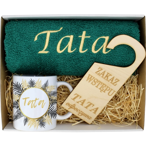 PREZENT DZIEŃ OJCA RĘCZNIK KUBEK TATA TATY OJCIEC