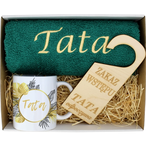 PREZENT DZIEŃ OJCA RĘCZNIK KUBEK TATA TATY OJCIEC
