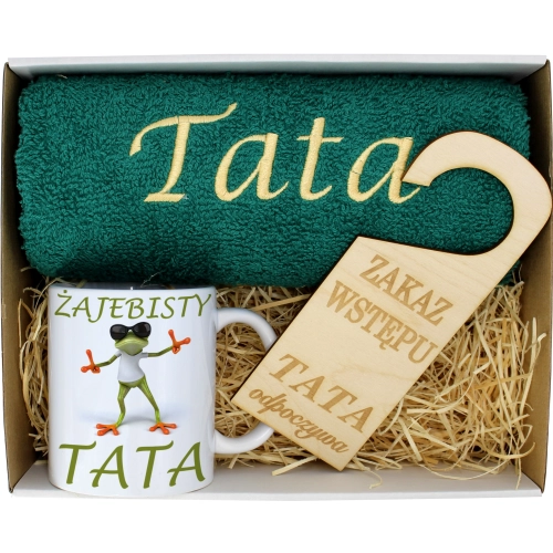 PREZENT DZIEŃ OJCA RĘCZNIK KUBEK TATA TATY OJCIEC
