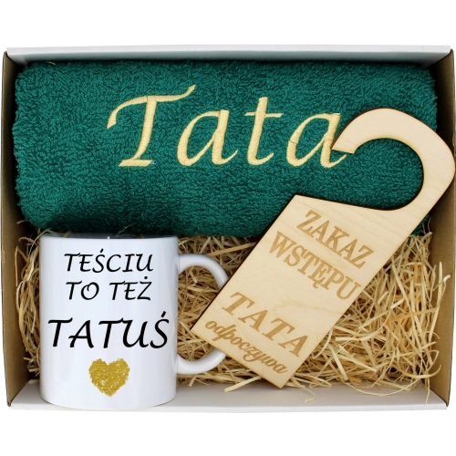 PREZENT DZIEŃ OJCA RĘCZNIK KUBEK TATA TATY OJCIEC