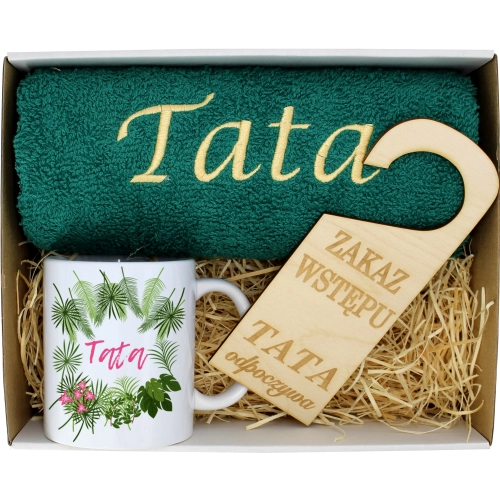 PREZENT DZIEŃ OJCA RĘCZNIK KUBEK TATA TATY OJCIEC