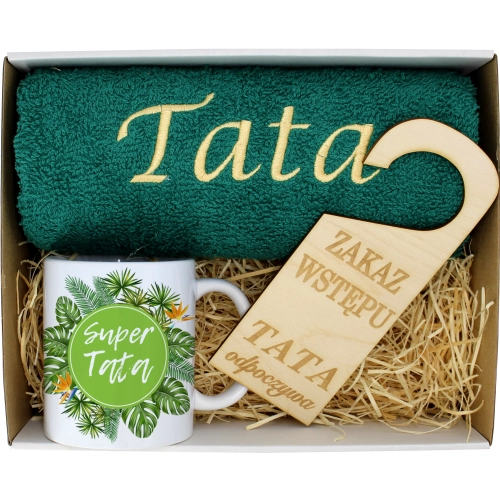 PREZENT DZIEŃ OJCA RĘCZNIK KUBEK TATA TATY OJCIEC