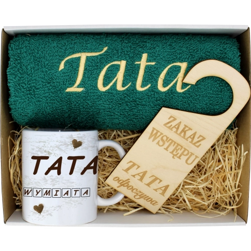 PREZENT DZIEŃ OJCA RĘCZNIK KUBEK TATA TATY OJCIEC