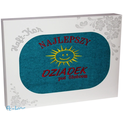 RĘCZNIK Z HAFTEM DZIEŃ DZIADKA 70x140 NA PREZENT