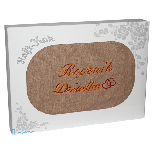 RĘCZNIK Z HAFTEM DZIEŃ DZIADKA 70x140 NA PREZENT