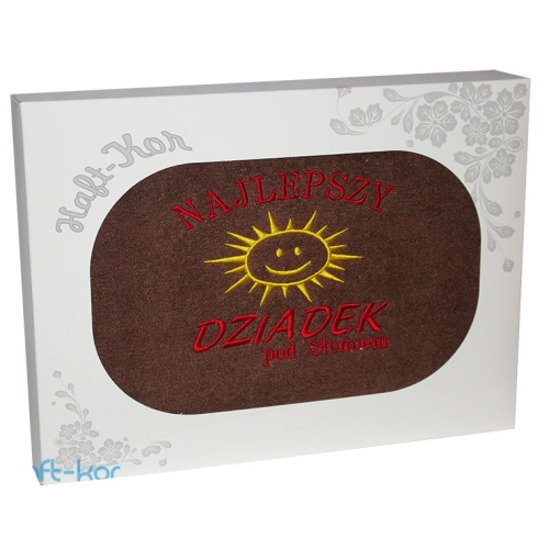 RĘCZNIK Z HAFTEM DZIEŃ DZIADKA 70x140 NA PREZENT