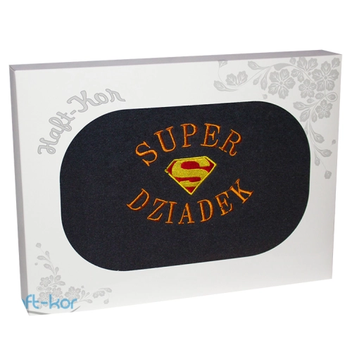 RĘCZNIK Z HAFTEM DZIEŃ DZIADKA 70x140 NA PREZENT