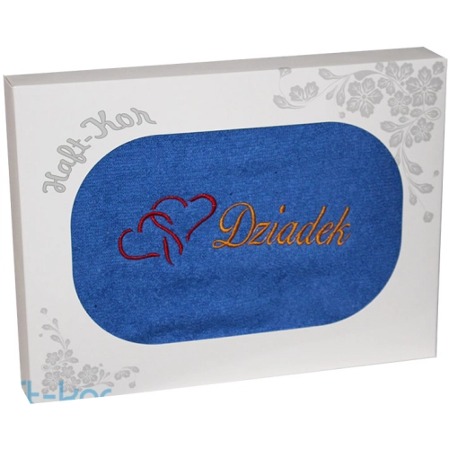 RĘCZNIK Z HAFTEM DZIEŃ DZIADKA 70x140 NA PREZENT