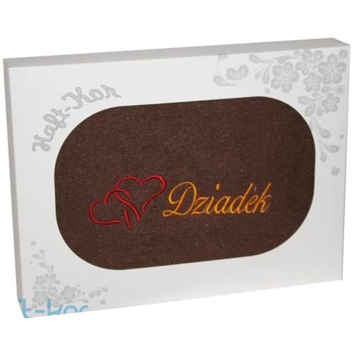 RĘCZNIK Z HAFTEM DZIEŃ DZIADKA 70x140 NA PREZENT