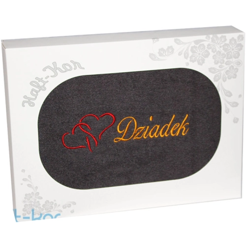 RĘCZNIK Z HAFTEM DZIEŃ DZIADKA 70x140 NA PREZENT